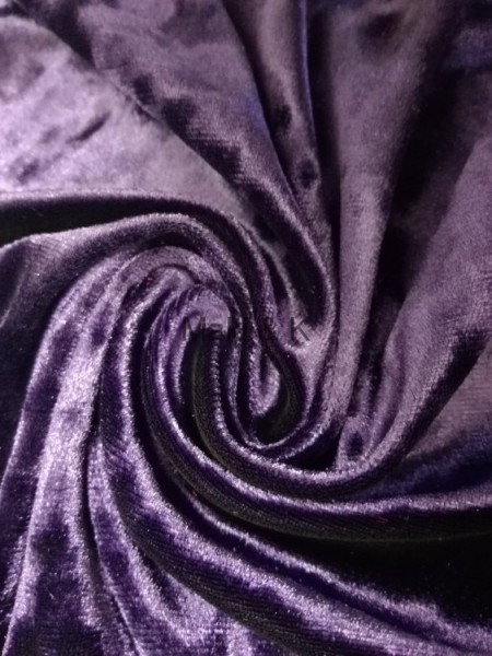 Бархат мраморный фиолетовый