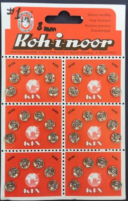​Кнопки пришивные 8мм Kohi-Noor​ 