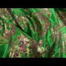  Парча зеленая с золотом